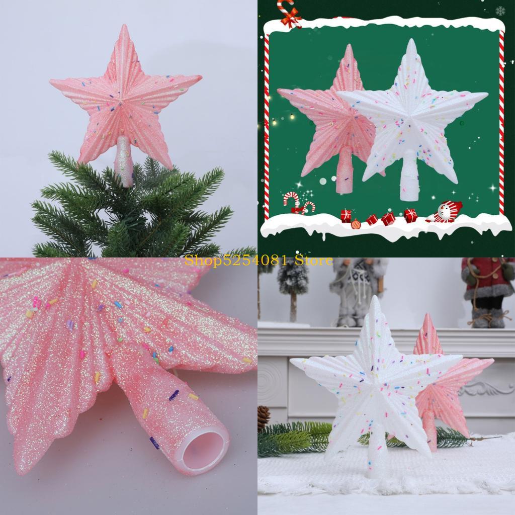 Star Tree Topper - AXYC Beautiful Plastic Five Pointed Star