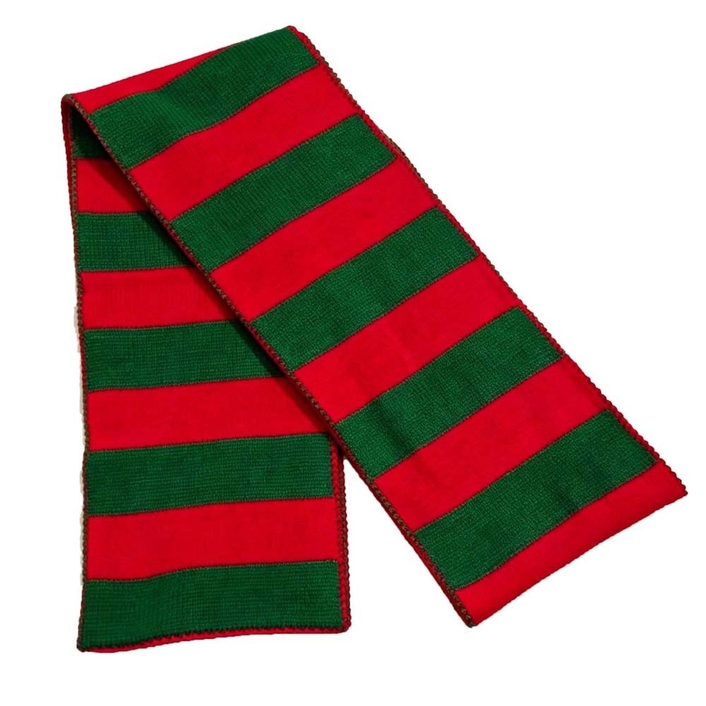 Santa Hat Plush - Thermal Yarn Christmas Hat Scarf Striped