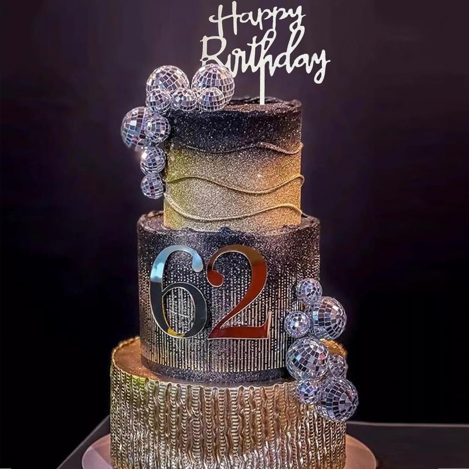 23 Pcs Disco Ball Cake Decorat - Star Tree Topper 评论和价格