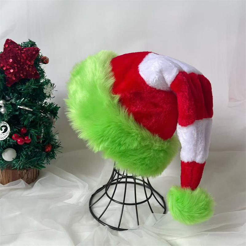 Splicing Santa Claus Hat Chris - Santa Hat Plush 评论和价格