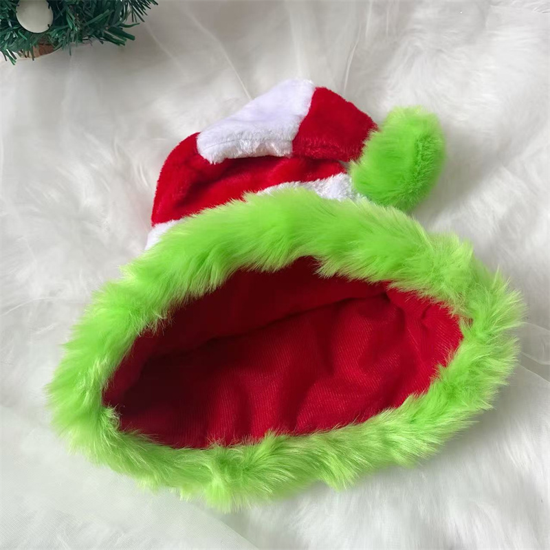 Splicing Santa Claus Hat Chris - Santa Hat Plush 评论和价格
