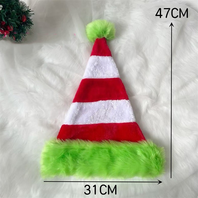 Splicing Santa Claus Hat Chris - Santa Hat Plush 评论和价格