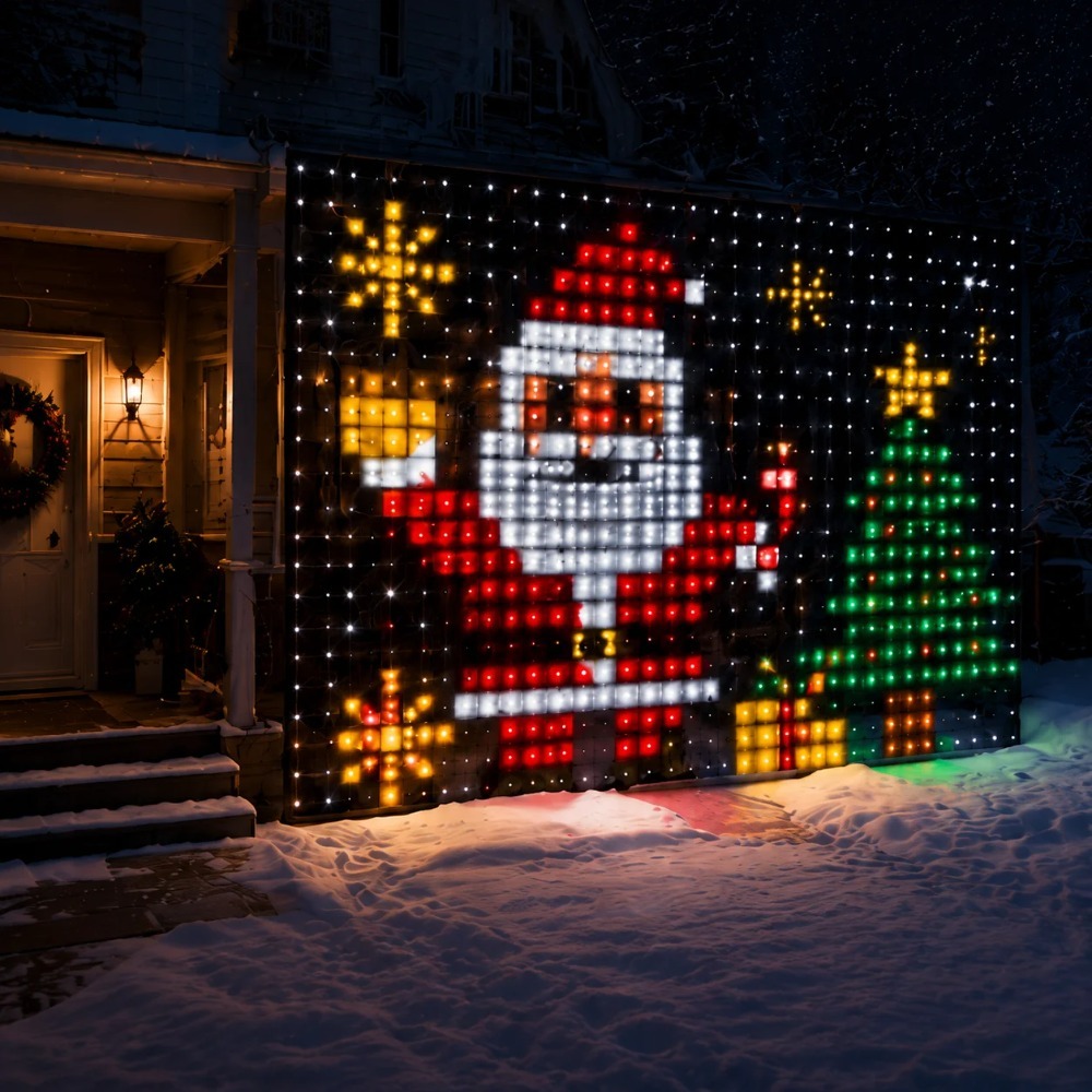 LED Pixel Curtain Lights Bluet - Led Fairy String Lights 评论和价格