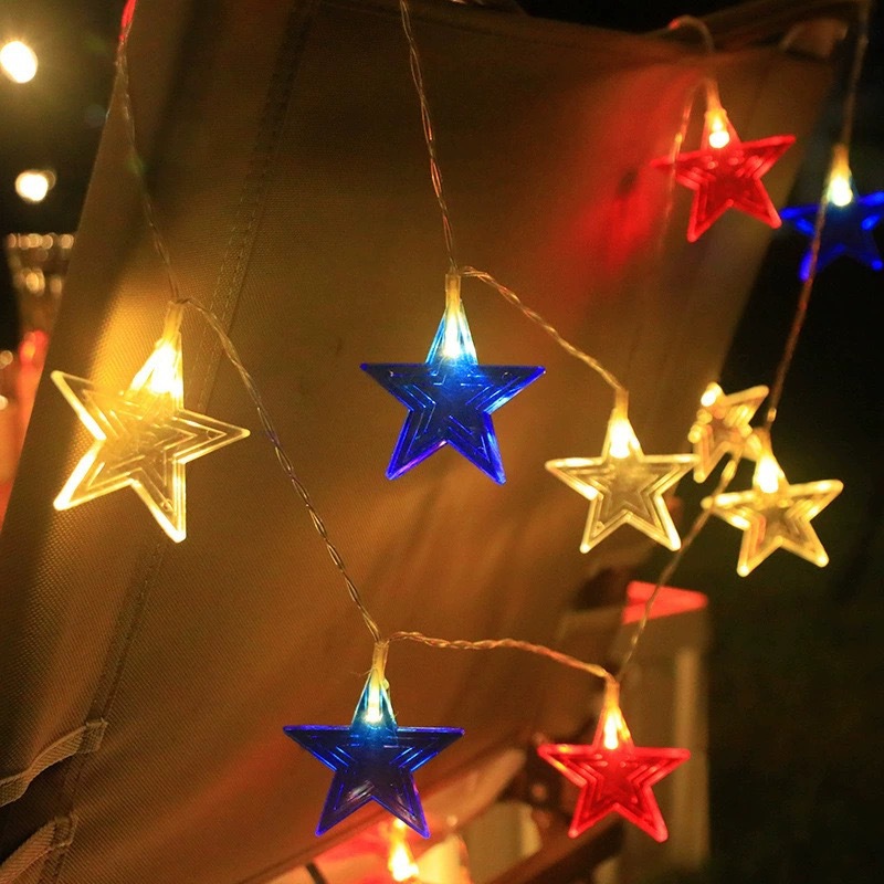 3Color Star LED String Lights  - Led Fairy String Lights 评论和价格