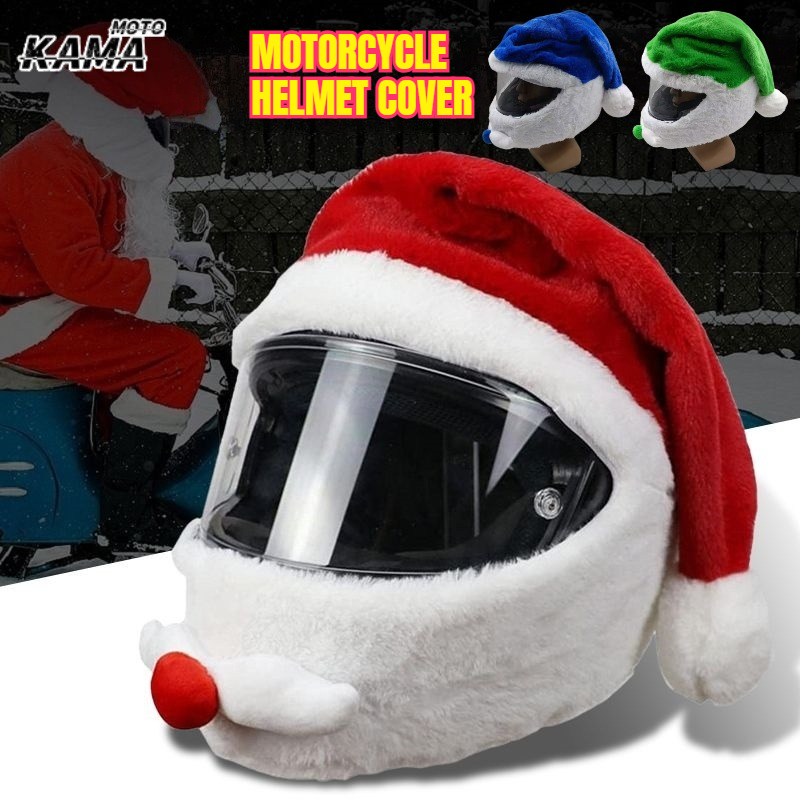 Santa Claus Helmet Cover Plush - Santa Hat Plush 评论和价格
