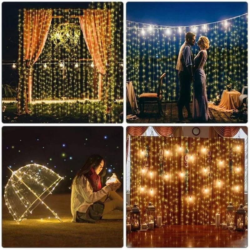 2026 USB LED Curtain String Li - Christmas Lights Outdoor 评论和价格