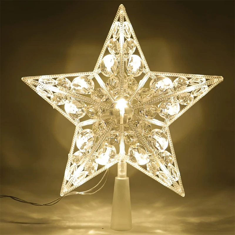 15cm Christmas Decoration Glow - Star Tree Topper 评论和价格